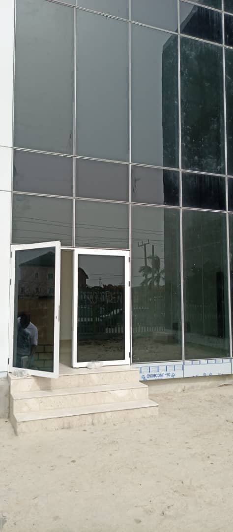structural glazed curtain wall system at orchid road lekki